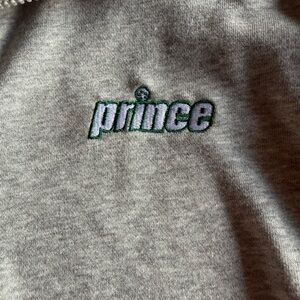 Prince Gray Women’s Half Zip Cropped Hoodie